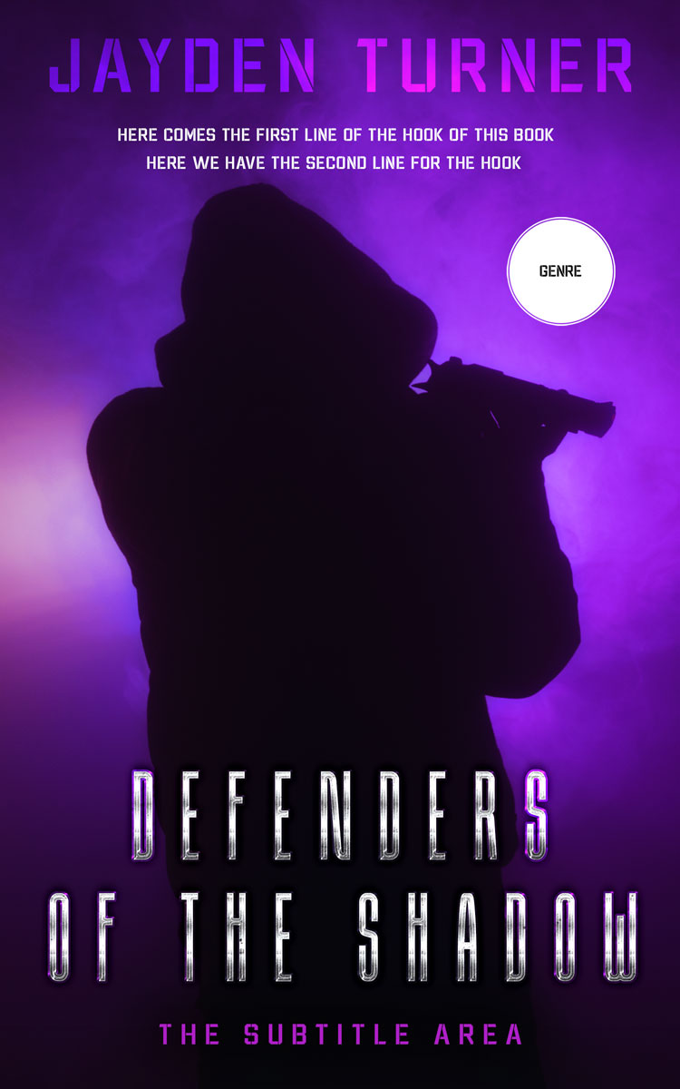 2D view of Premade Mystery & Thriller & Suspense Book Cover - Violet