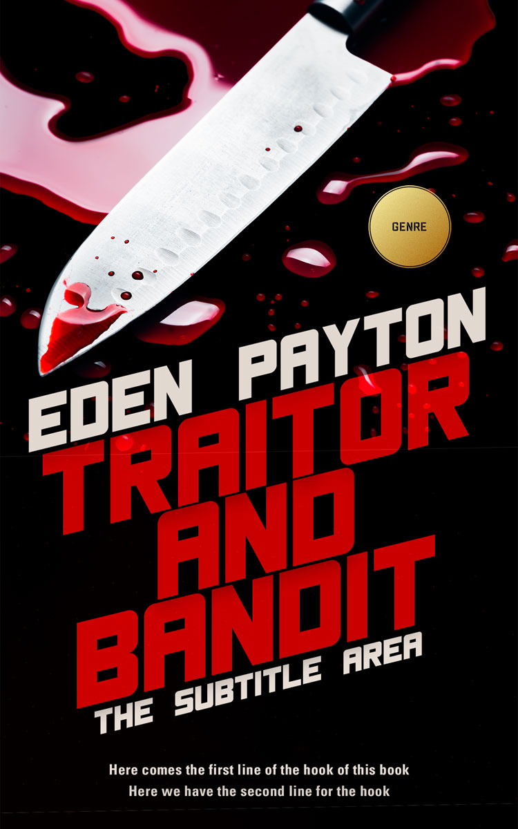 2D view of Premade Mystery & Thriller & Suspense Book Cover - Asphalt