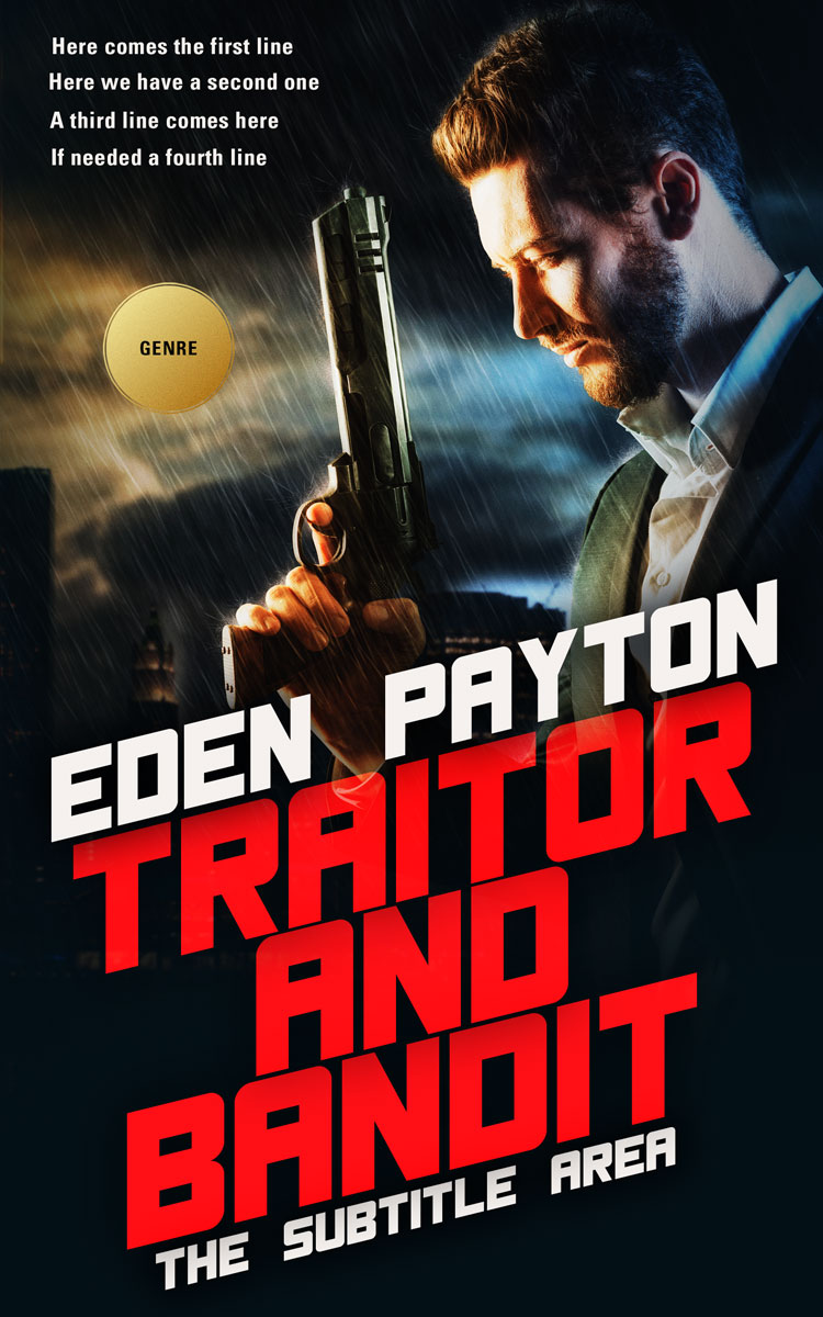 2D view of Premade Mystery & Thriller & Suspense Book Cover - Woodsmoke