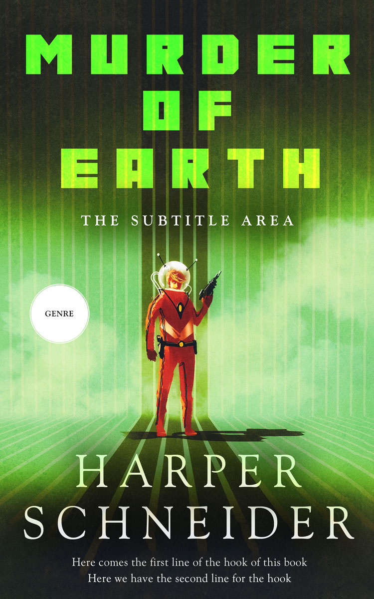 2D view of Premade Science Fiction Book Cover - Green Kelp