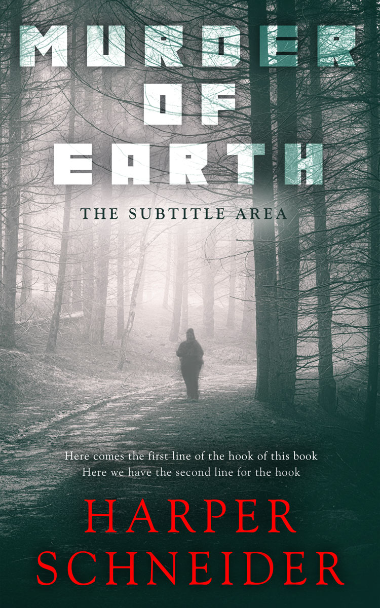 2D view of Premade Mystery & Thriller & Suspense Book Cover - Outer Space