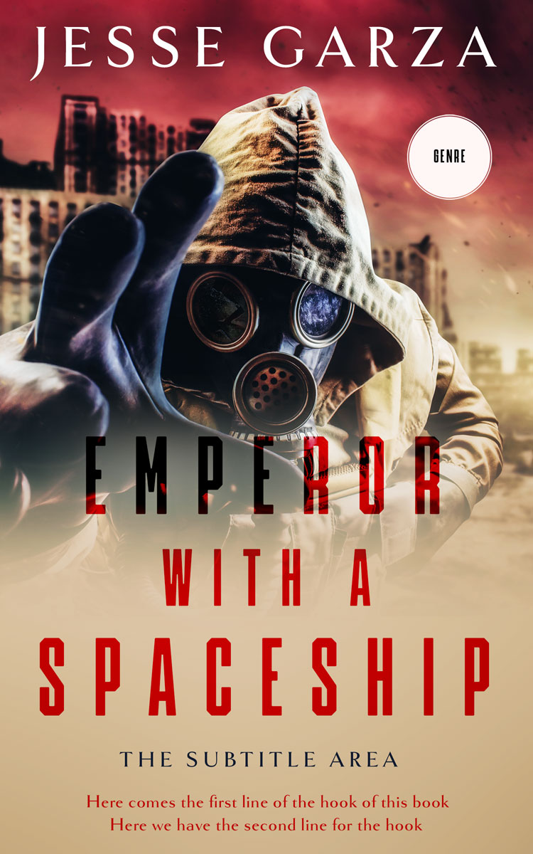 2D view of Premade Apocalyptica Book Cover - Indian Khaki