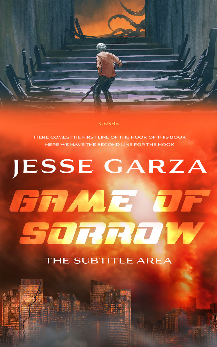 2D view of Premade Apocalyptica Book Cover - Tuscany