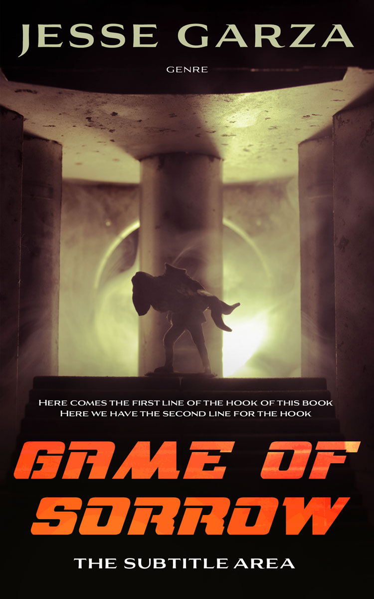 2D view of Premade Fantasy Book Cover - Whiskey