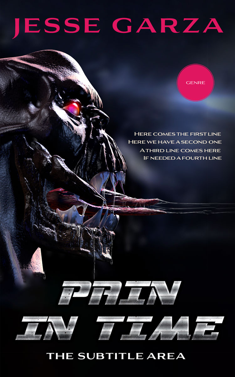 2D view of Premade Science Fiction Book Cover - Cinder