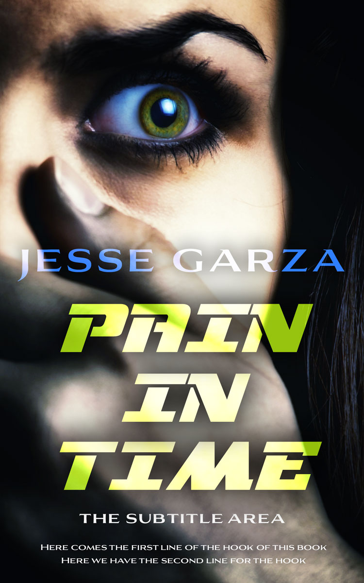 2D view of Premade Action & Adventure Book Cover - Grain Brown