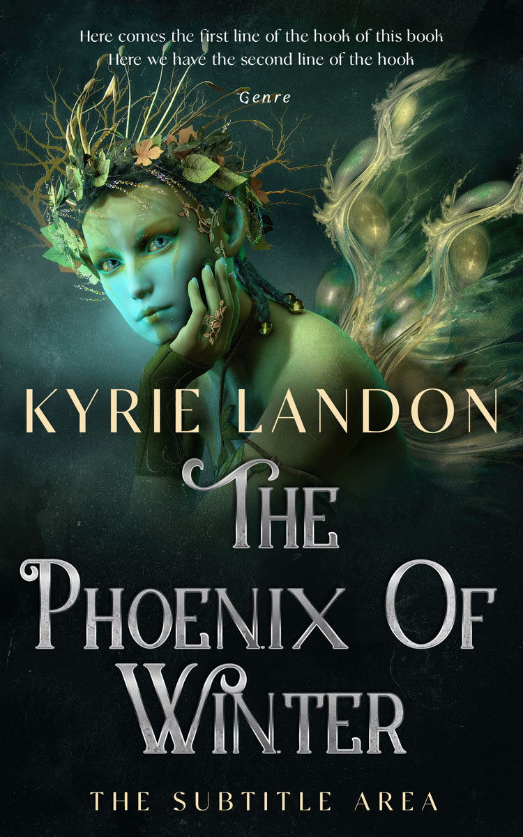 2D view of Premade Fantasy Book Cover - Aztec