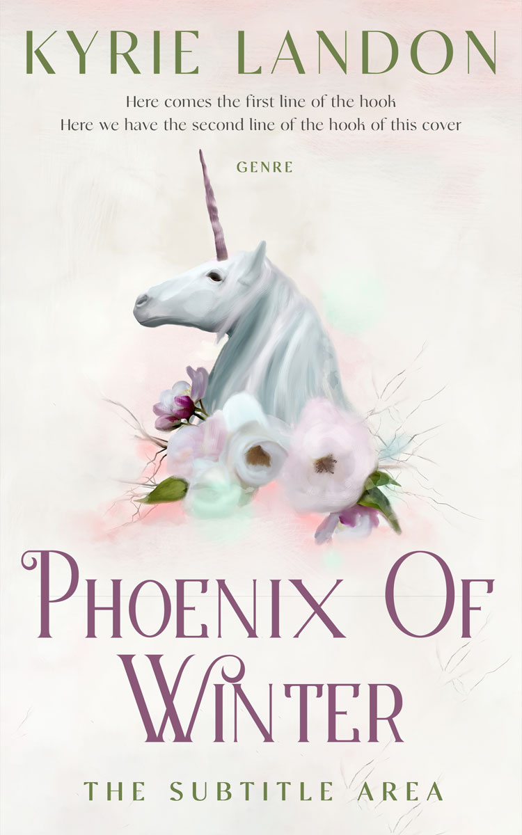 2D view of Premade Fantasy Book Cover - Pampas