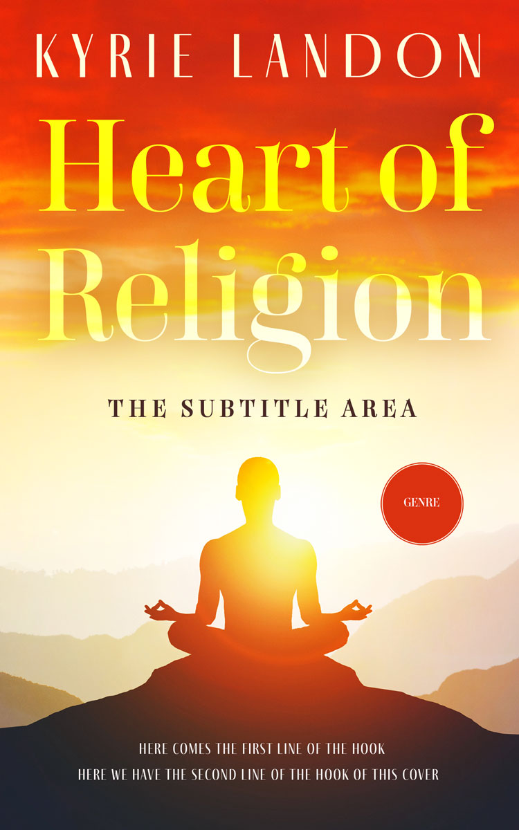 2D view of Premade Religion & Spirituality Book Cover - Orange Roughy