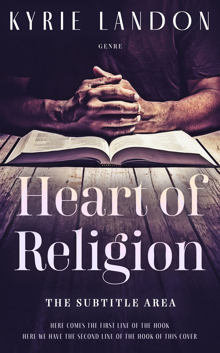 2D view of Premade Religion & Spirituality Book Cover - Bleached Cedar