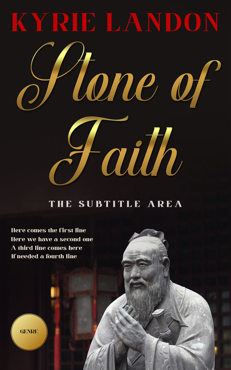 2D view of Premade Religion & Spirituality Book Cover - Cocoa Brown