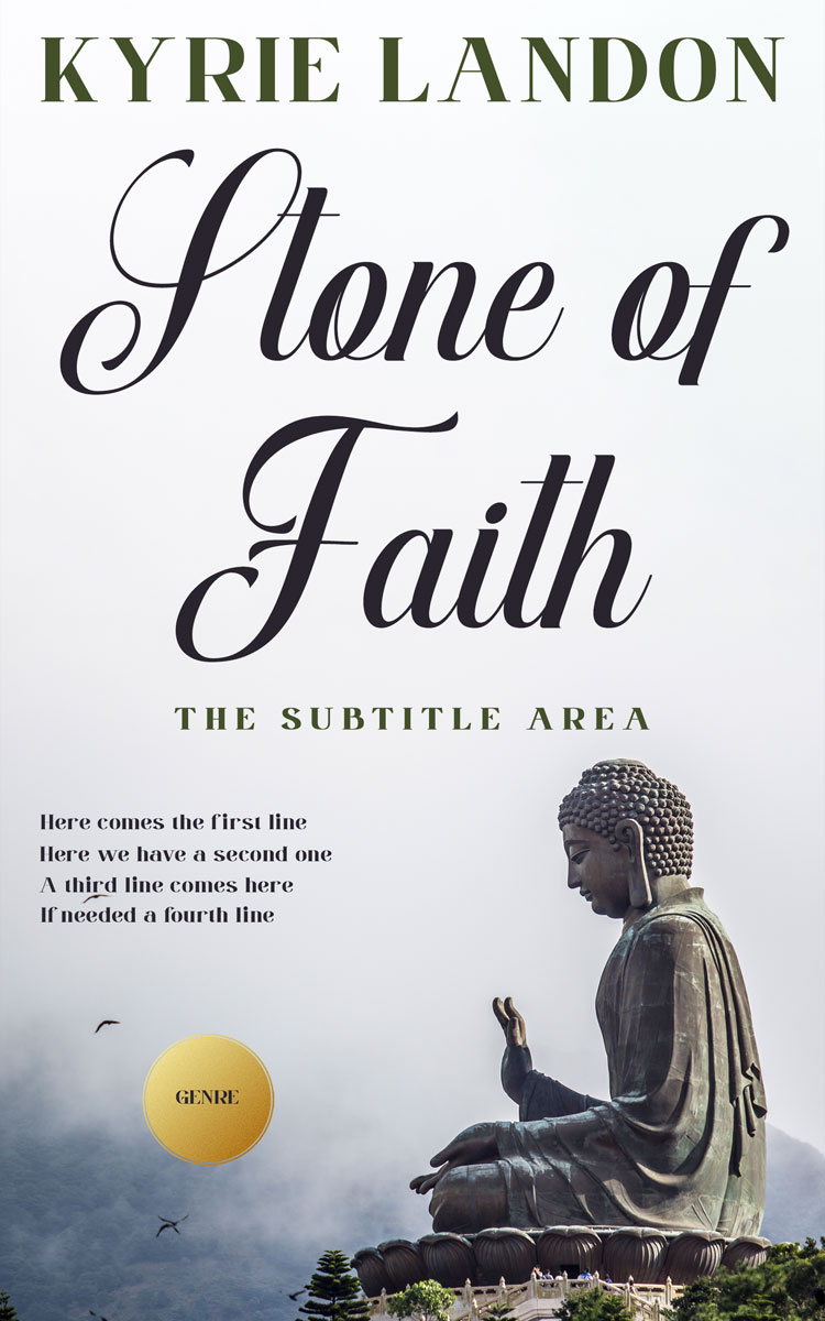 2D view of Premade Religion & Spirituality Book Cover - Tuna