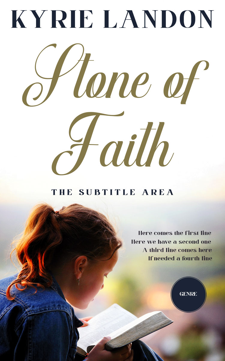 2D view of Premade Religion & Spirituality Book Cover - Swirl