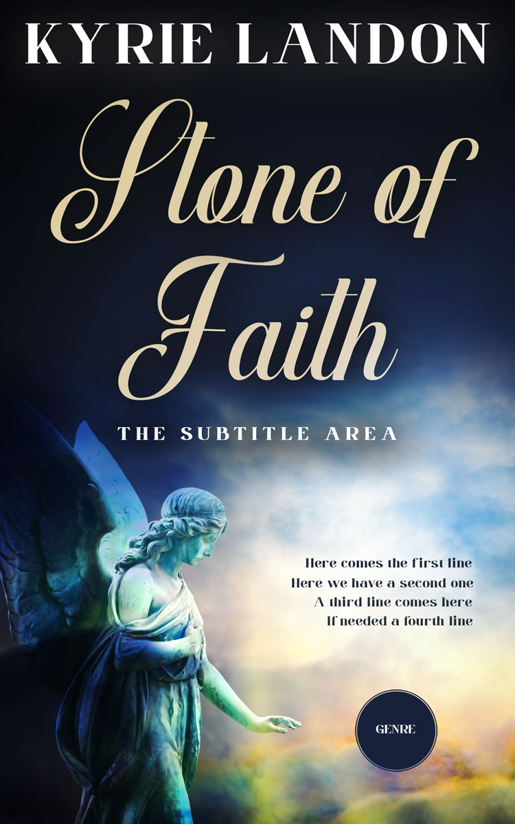 2D view of Premade Religion & Spirituality Book Cover - Mirage