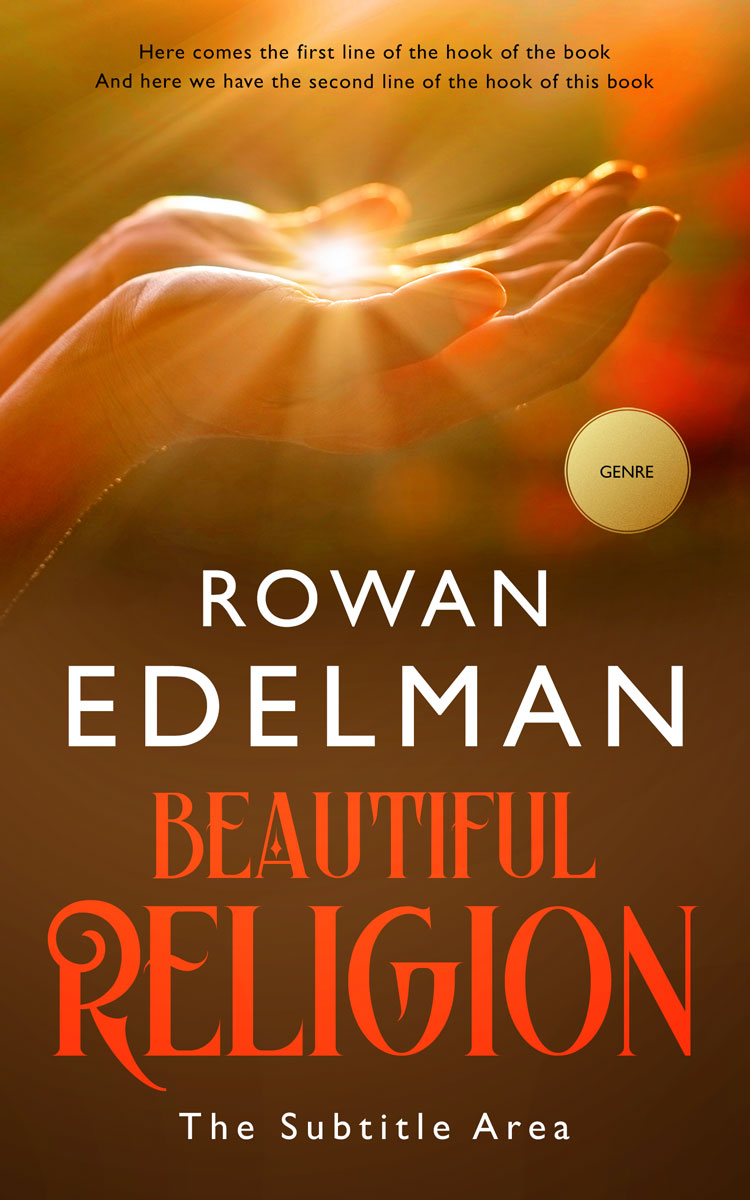 2D view of Premade Religion & Spirituality Book Cover - Cafe Royale