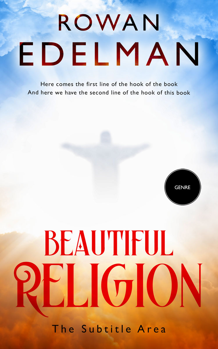 2D view of Premade Religion & Spirituality Book Cover - Porcelain