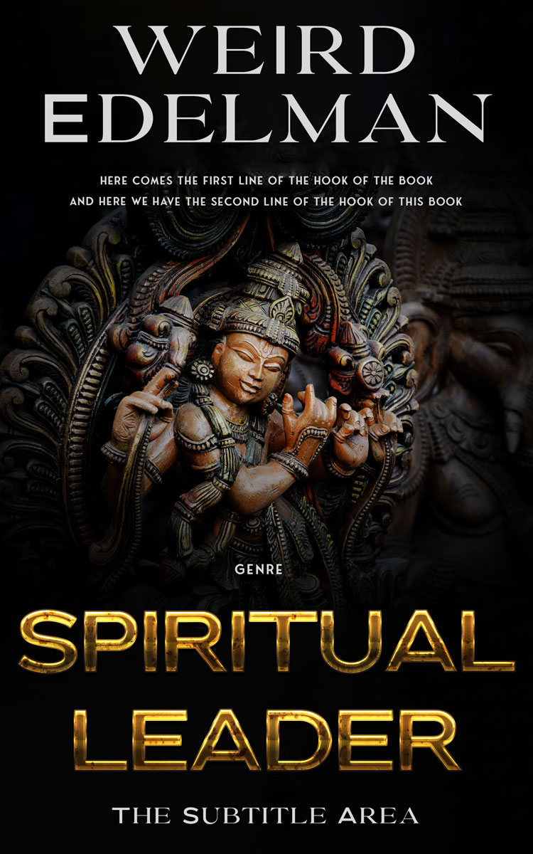 2D view of Premade Religion & Spirituality Book Cover - Cod Gray