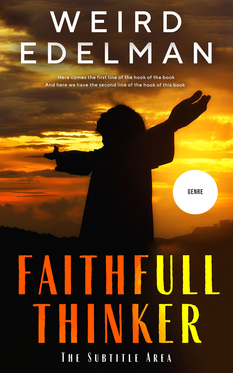 2D view of Premade Religion & Spirituality Book Cover - Fire Bush