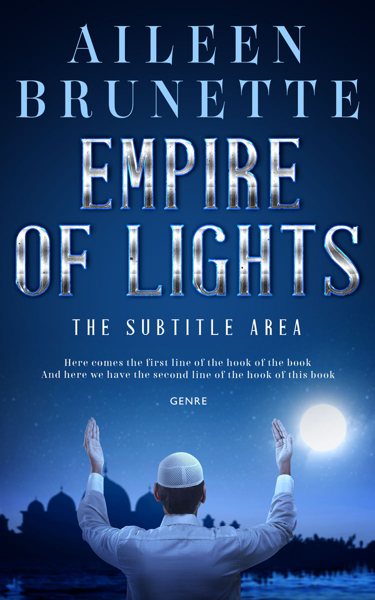 2D view of Premade Religion & Spirituality Book Cover - Blue Zodiac