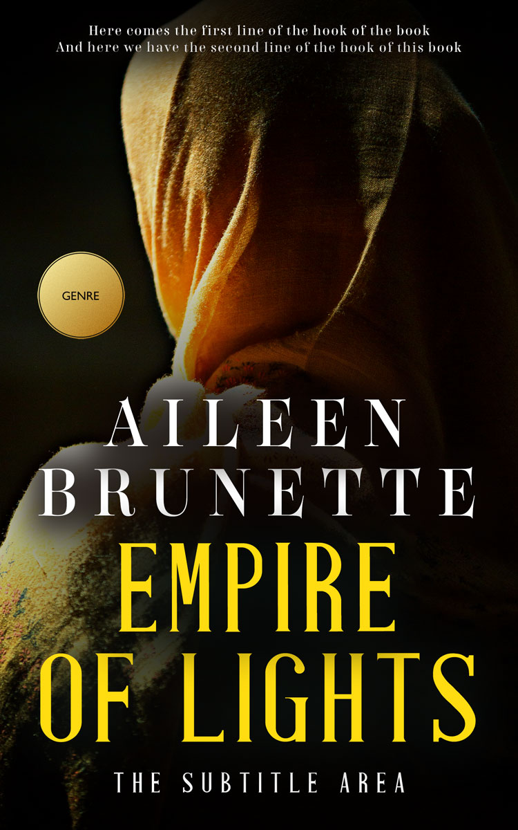 2D view of Premade Historical Book Cover - Old Gold