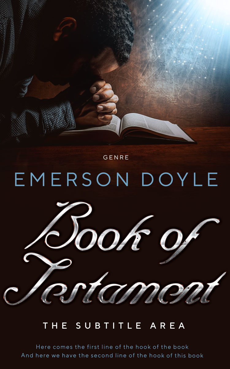 2D view of Premade Religion & Spirituality Book Cover - Night Rider