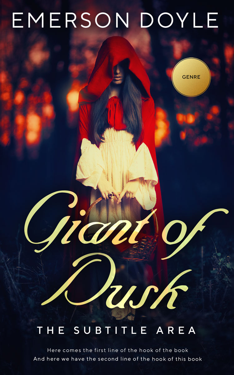 2D view of Premade Fantasy Book Cover - Whiskey