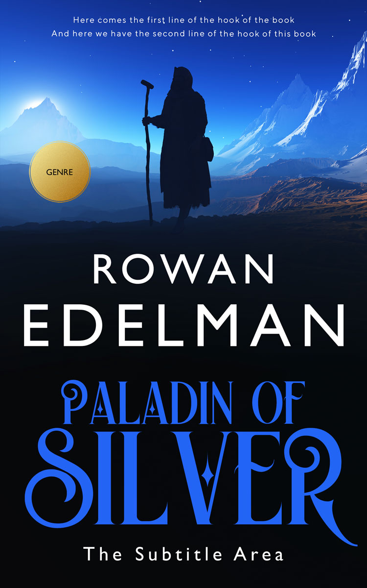 2D view of Premade Religion & Spirituality Book Cover - Ebony