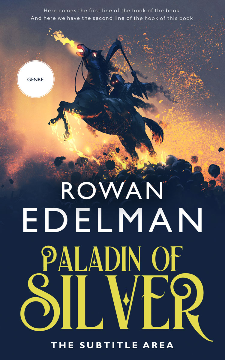 2D view of Premade Fantasy Book Cover - Harvest Gold