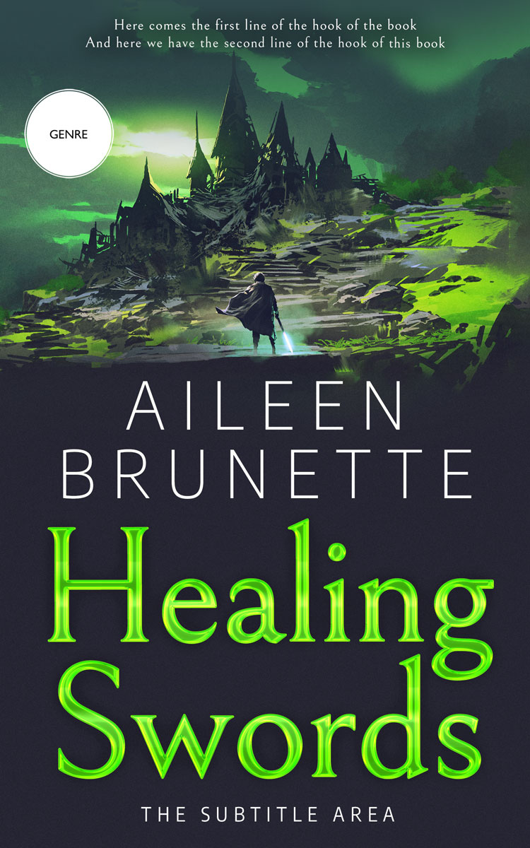 2D view of Premade Fantasy Book Cover - Outer Space