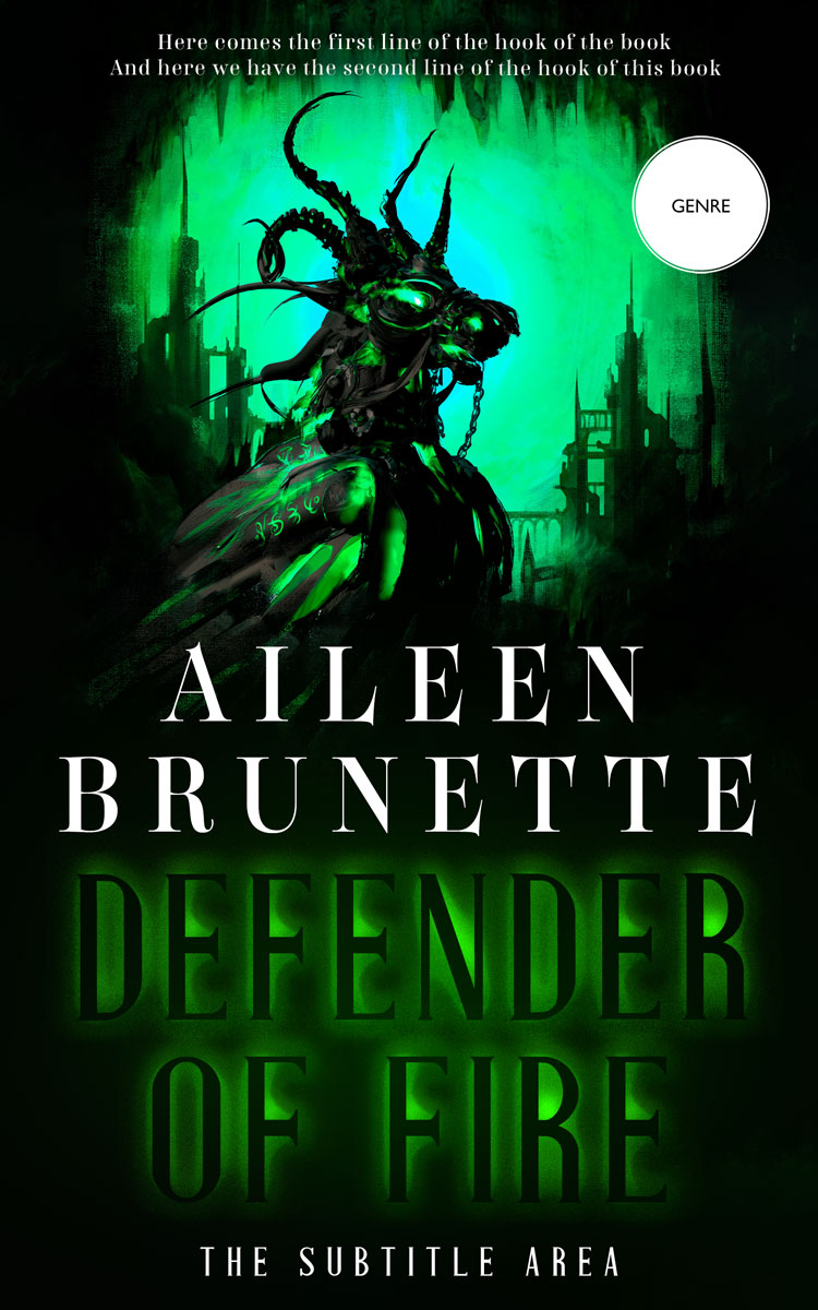 2D view of Premade Fantasy Book Cover - Midnight Moss