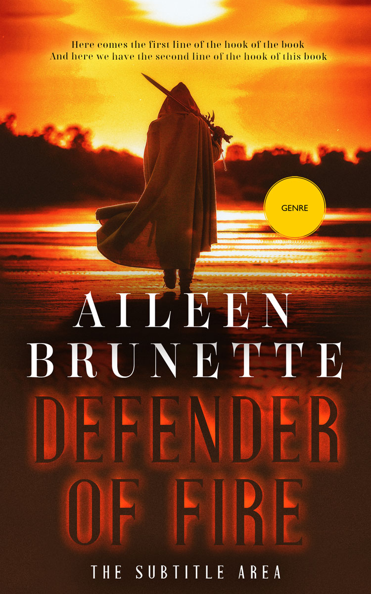 2D view of Premade Historical Book Cover - Fire Bush