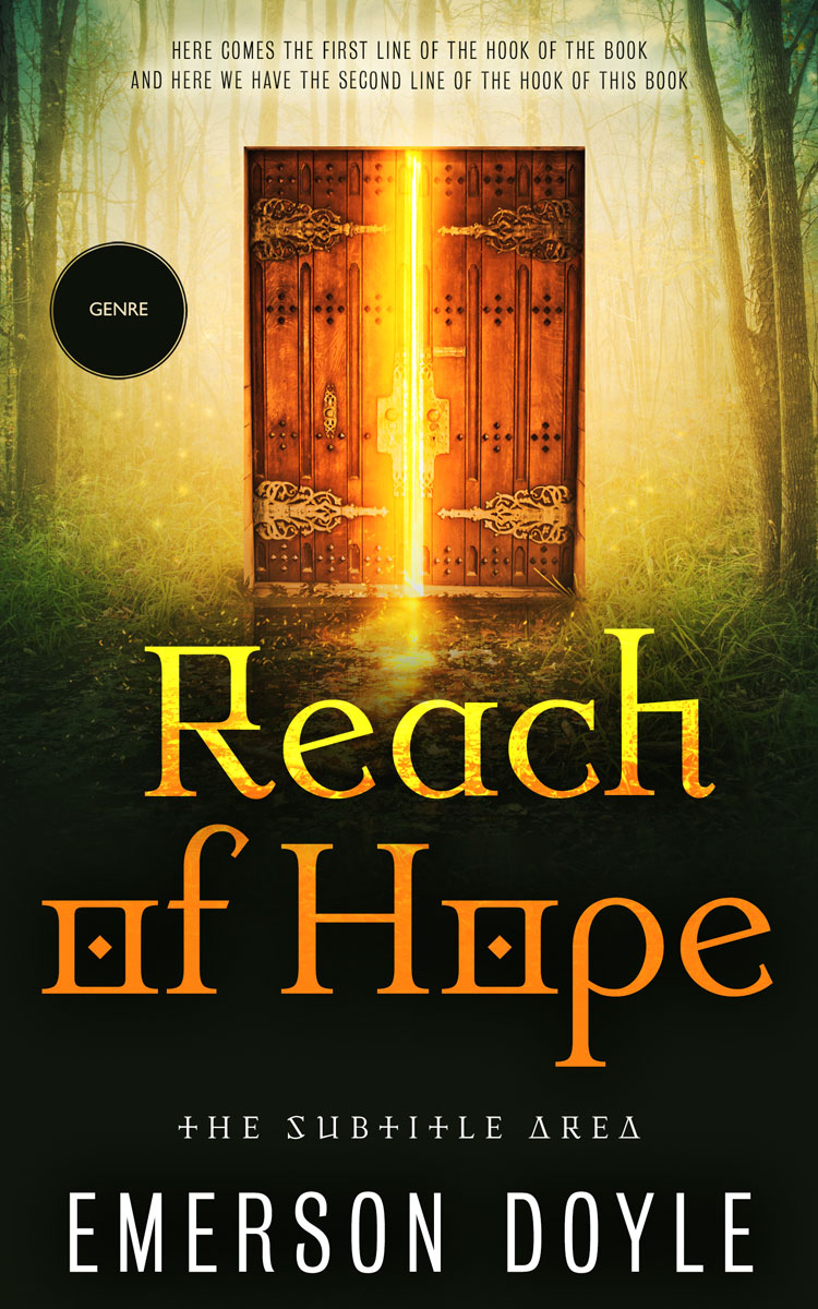 2D view of Premade Fantasy Book Cover - Eternity