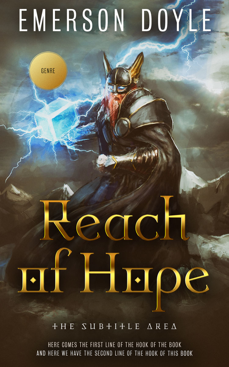 2D view of Premade Fantasy Book Cover - Birch