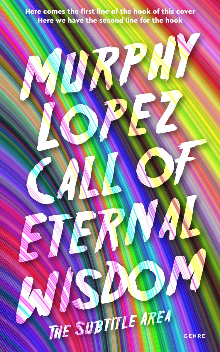 2D view of Premade Abstract Book Cover - Trendy Pink