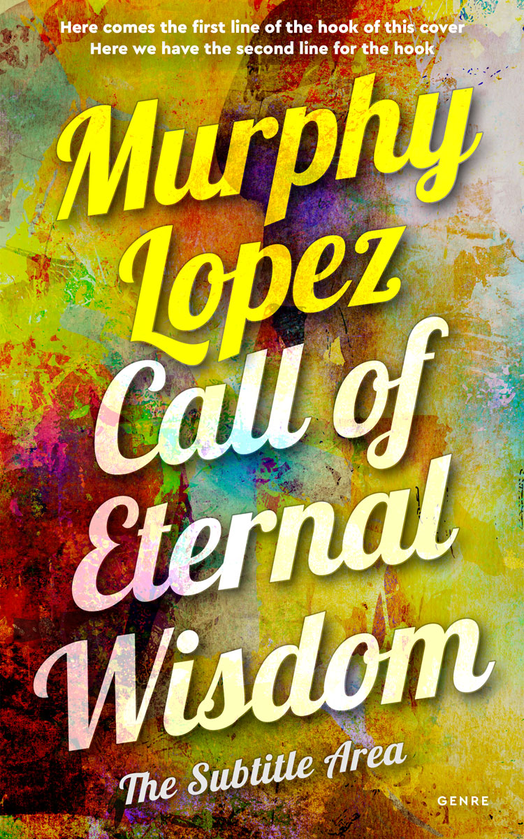 2D view of Premade Abstract Book Cover - Hokey Pokey