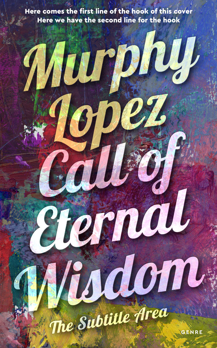 2D view of Premade Abstract Book Cover - Mortar