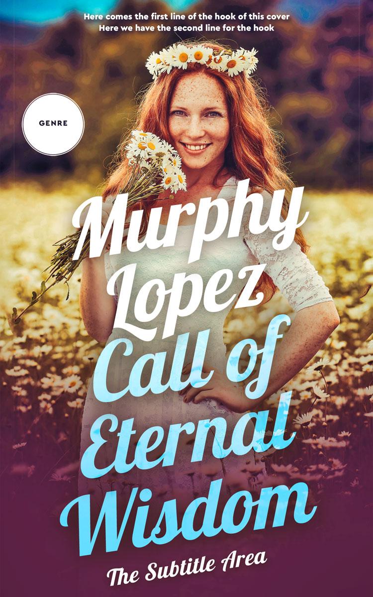 2D view of Premade Romance Book Cover - Congo Brown