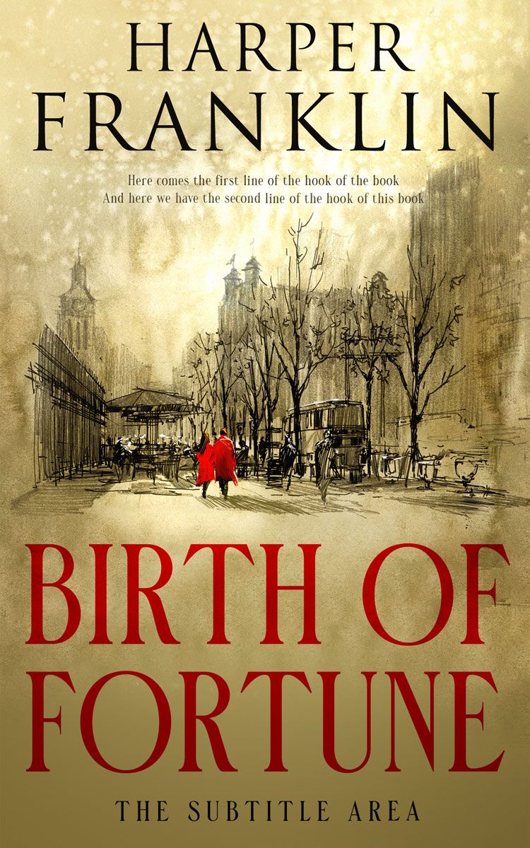 2D view of Premade Romance Book Cover - Barley Corn