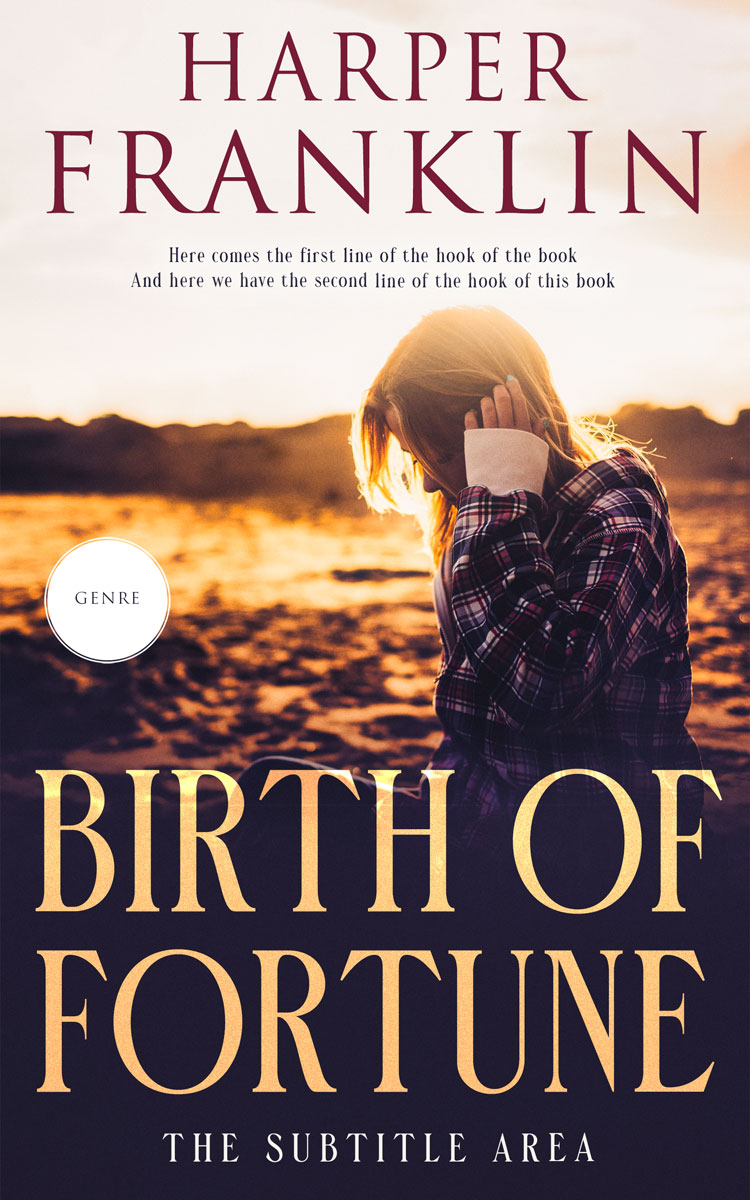 2D view of Premade Teen & Young Adult Book Cover - Albescent White