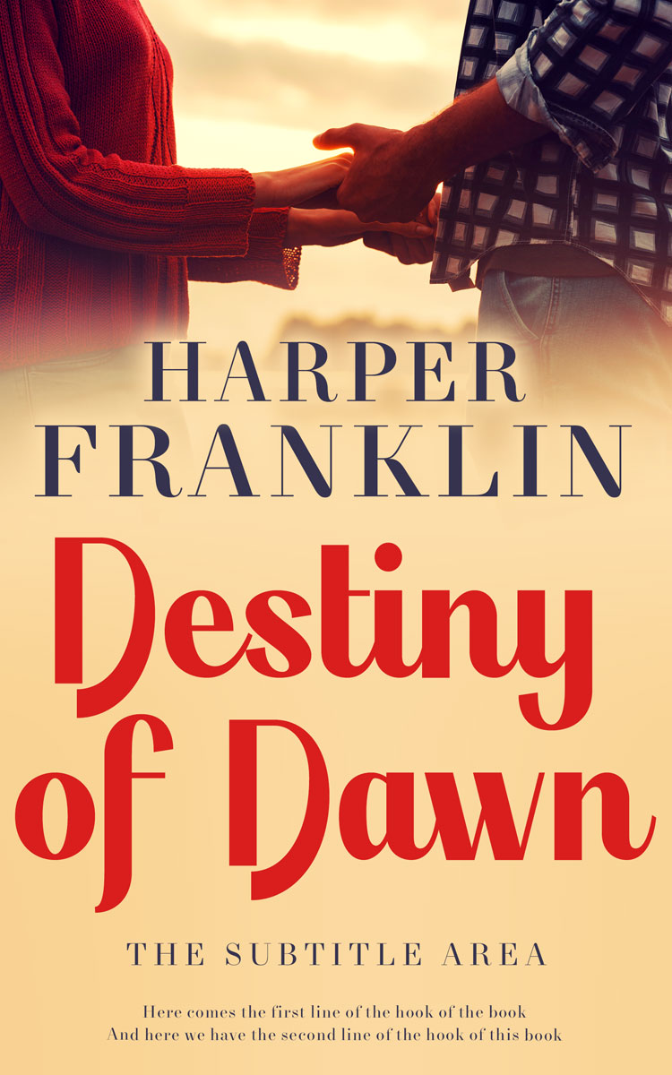 2D view of Premade Romance Book Cover - Maize