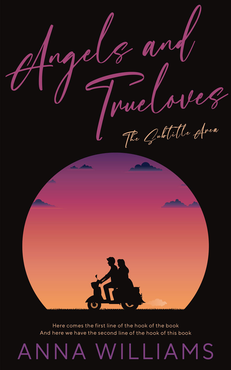 2D view of Premade Romance Book Cover - Gondola