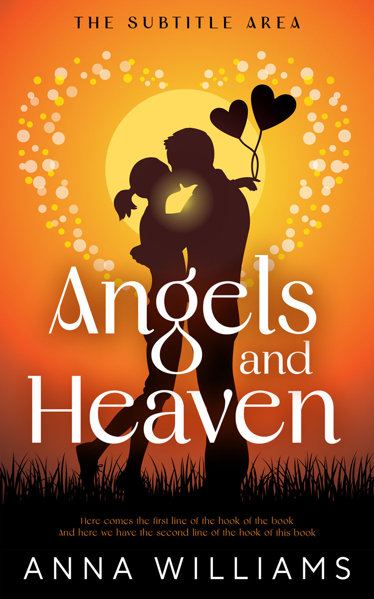 2D view of Premade Romance Book Cover - Asphalt