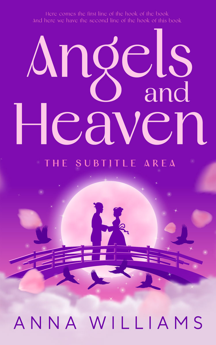 2D view of Premade Romance Book Cover - Vanilla Ice