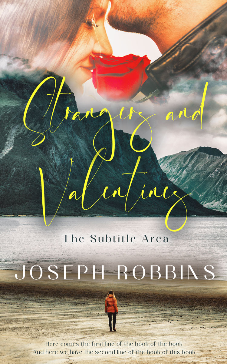 2D view of Premade Romance Book Cover - Heathered Gray