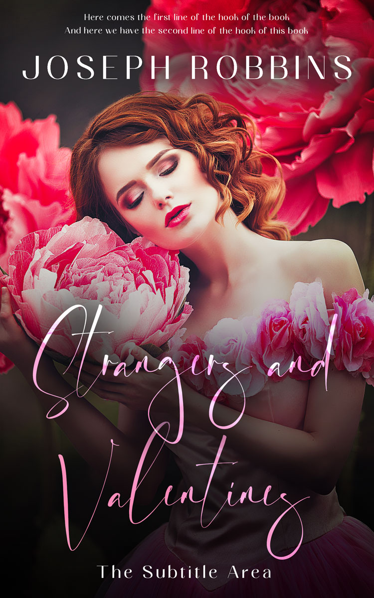 2D view of Premade Romance Book Cover - Charm