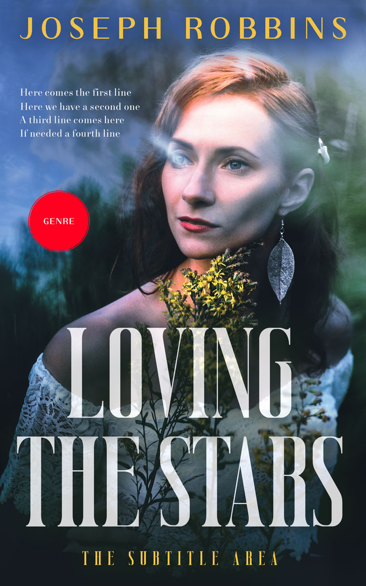 2D view of Premade Romance Book Cover - Oxford Blue