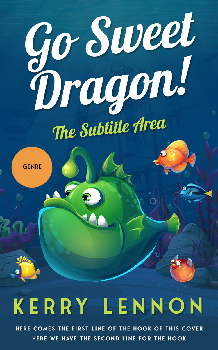 2D view of Premade Children's Book Cover - Chathams Blue