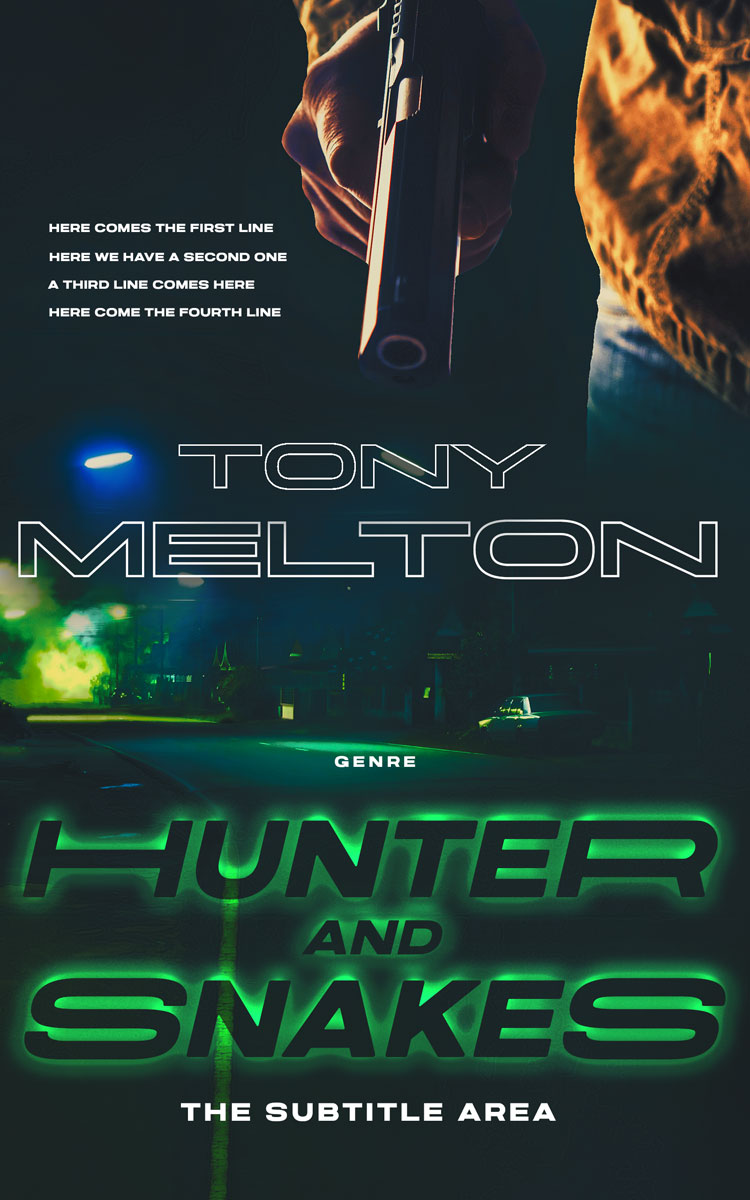 2D view of Premade Mystery & Thriller & Suspense Book Cover - Outer Space