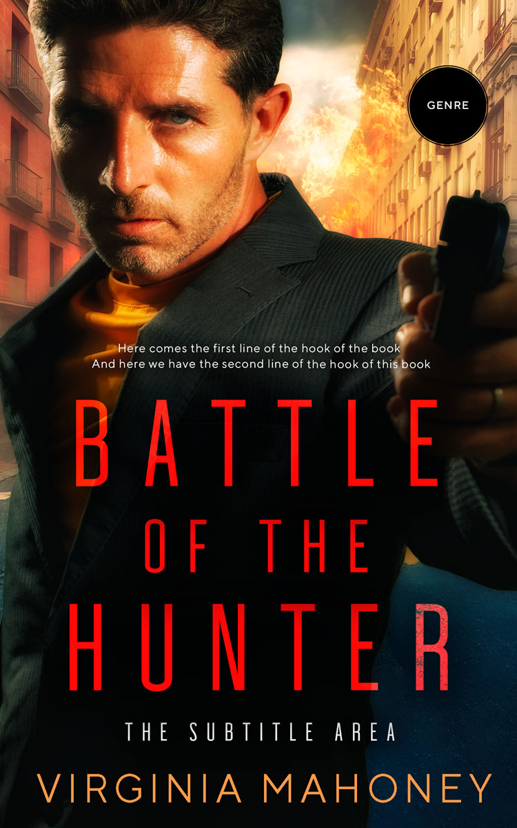 2D view of Premade Mystery & Thriller & Suspense Book Cover - Cod Gray