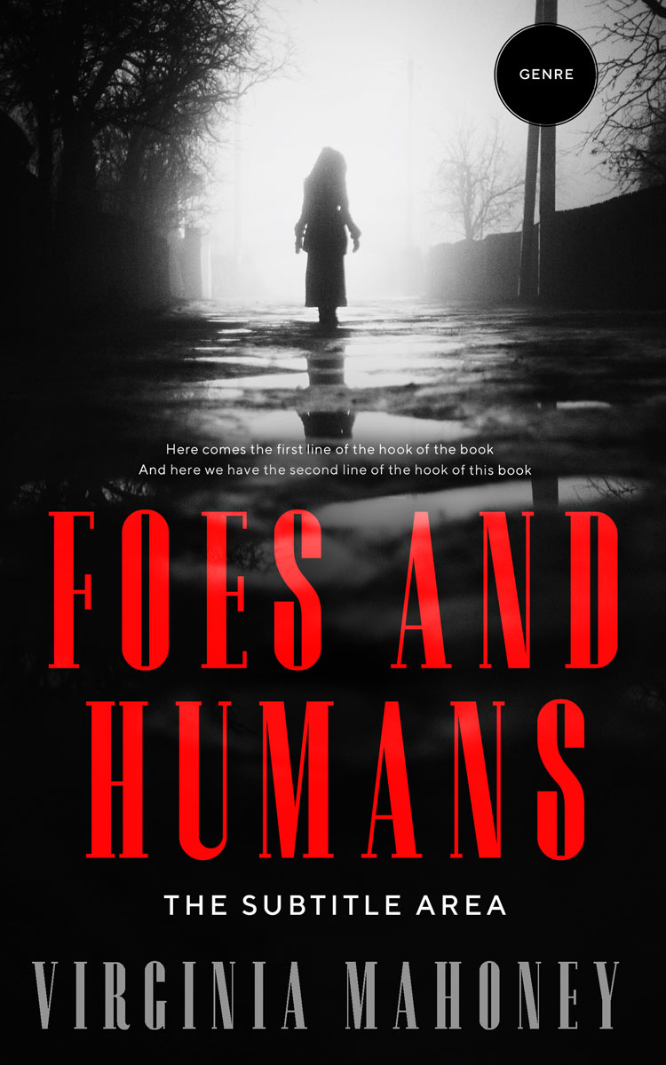 2D view of Premade Mystery & Thriller & Suspense Book Cover - Cod Gray